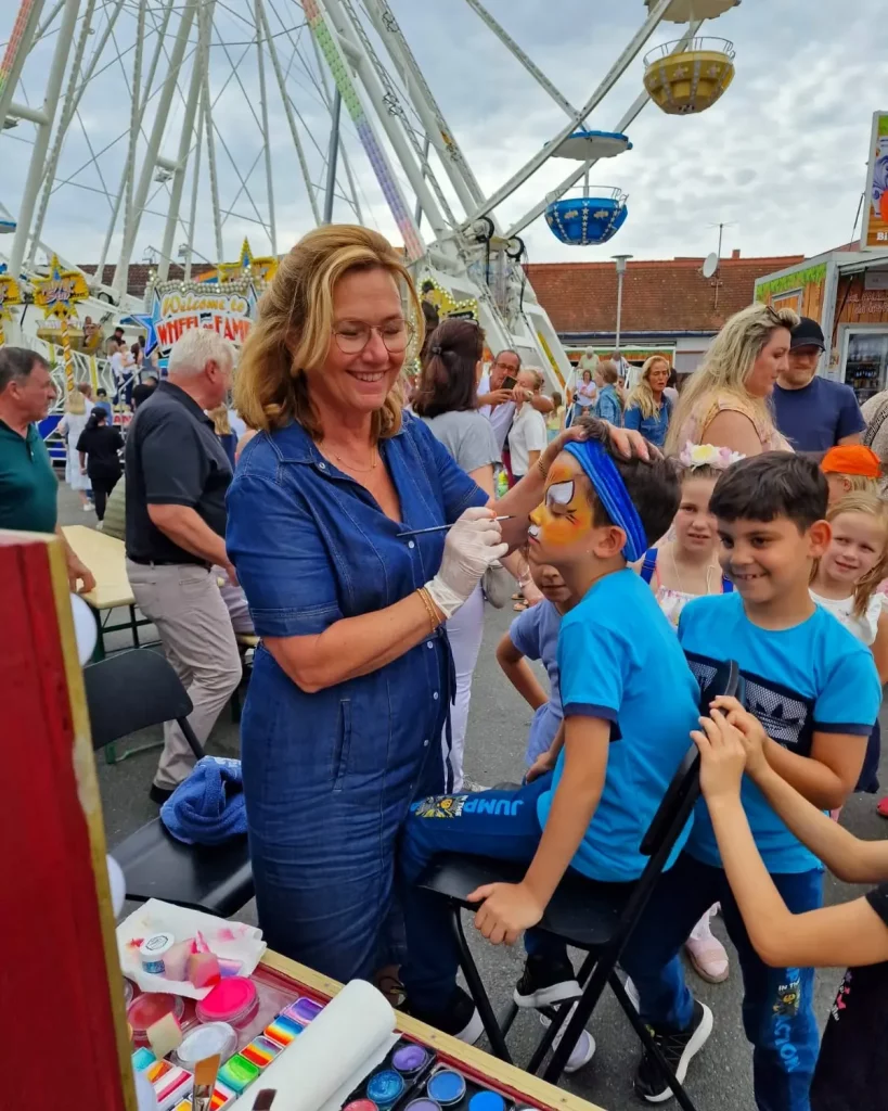 Kinderschminken auf Märkten und Messen